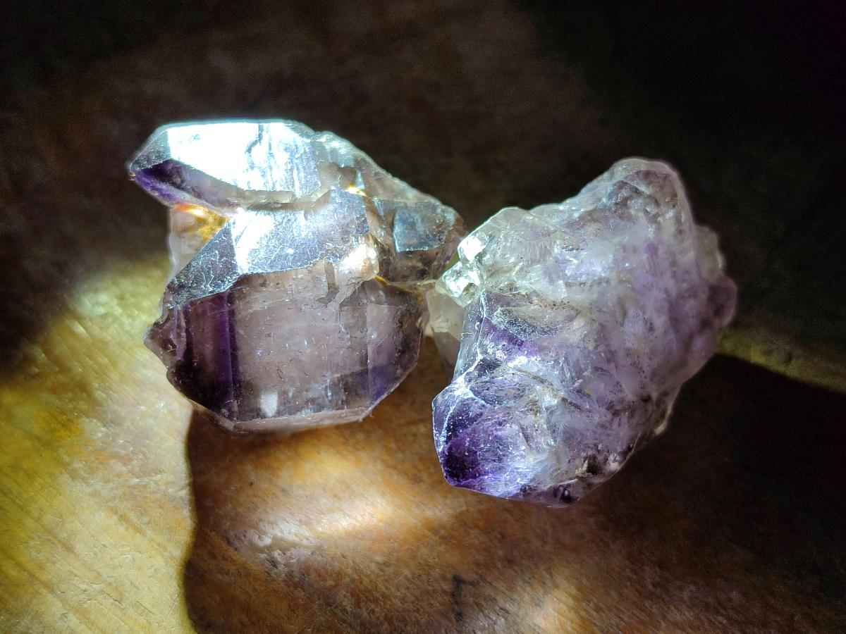 Natural Smokey Amethyst Crystals x 24 From Chiredzi, Zimbabwe