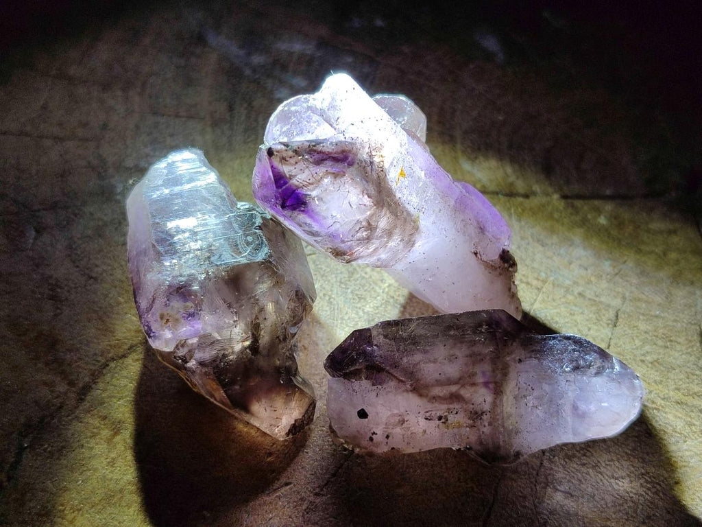 Natural Smokey Amethyst Crystals x 24 From Chiredzi, Zimbabwe