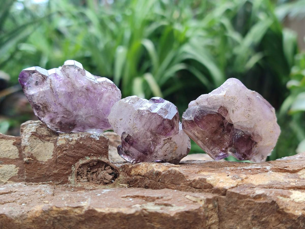 Natural Smokey Amethyst Crystals x 24 From Chiredzi, Zimbabwe