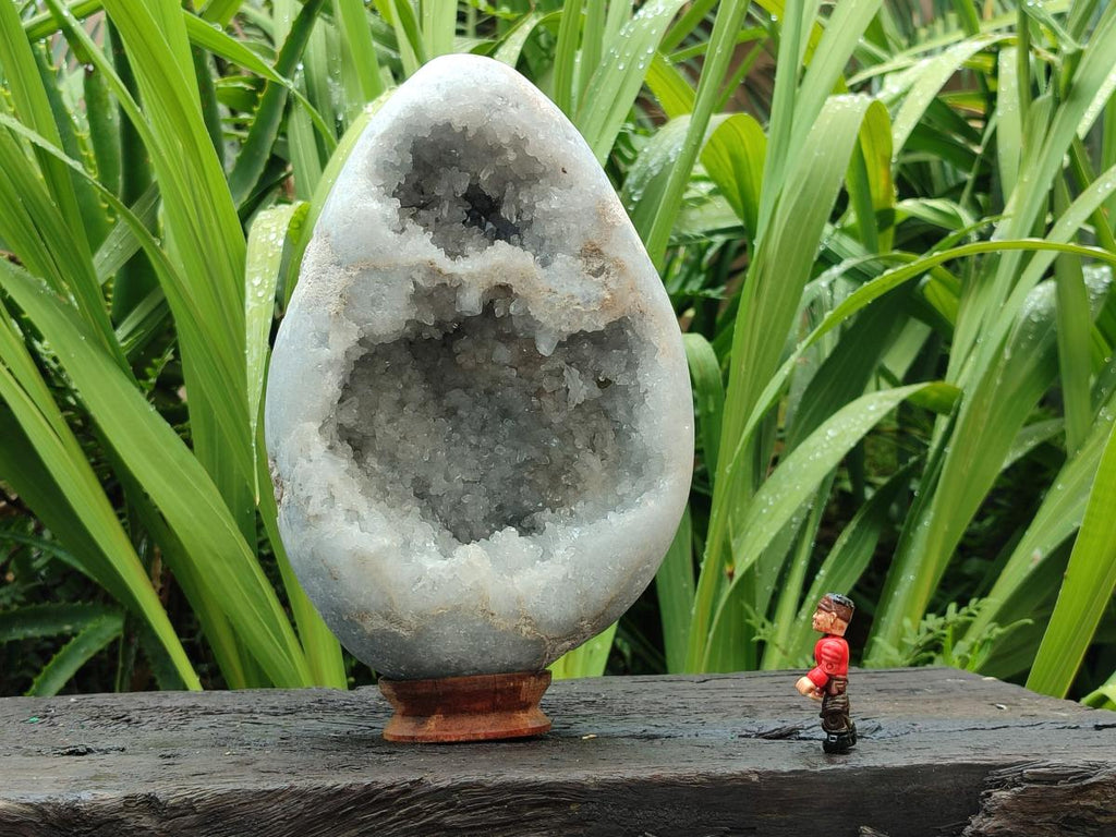 Polished Large Blue Celestite Egg x 1 From Sakoany, Madagascar