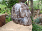 Hand Made Smokey Quartz Skull Carvings x 3 From Madagascar