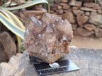 Natural Smokey Phantom Quartz Clusters x 2 From Luena, Congo