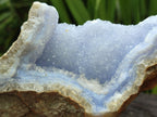 Natural Blue Lace Agate Geode Specimens x 4 From Nsanje, Malawi - Toprock Gemstones and Minerals 