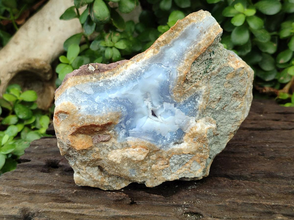 Natural Blue Lace Agate Geode Specimens x 4 From Nsanje, Malawi - Toprock Gemstones and Minerals 