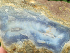 Natural Blue Lace Agate Geode Specimens x 4 From Nsanje, Malawi - Toprock Gemstones and Minerals 