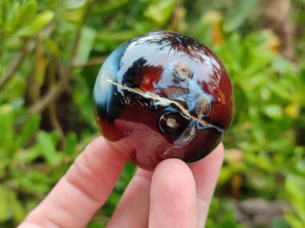 Polished Carnelian Agate Gemstone Spheres x 12 From Madagascar