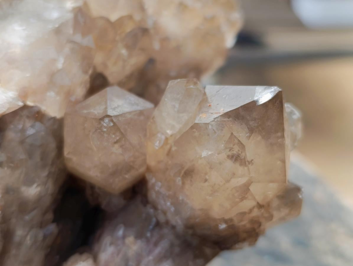 Natural Large Cascading Smokey Citrine Quartz Cluster x 1 From Luena, Congo