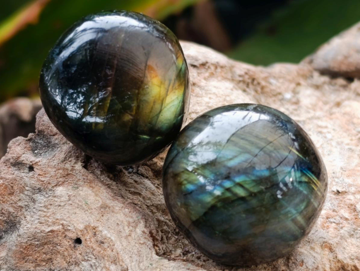 Polished Rounded Labradorite Free Forms x 70 From Madagascar