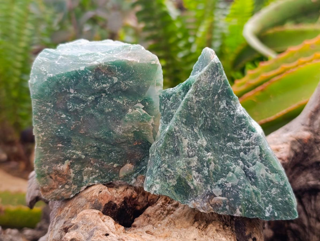 Natural Swazi Jade Cobbed Specimens x 12 From Swaziland