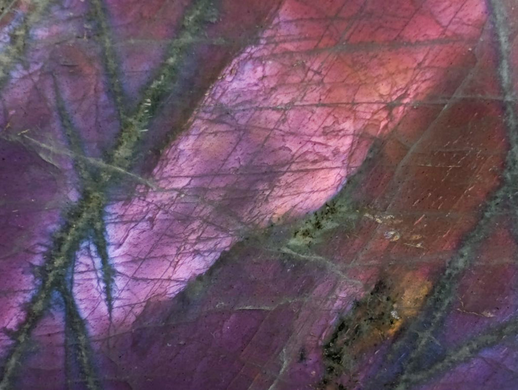 Polished Rare Purple Sunset Flash Labradorite Standing Free Form x 1 From Madagascar