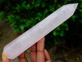 Polished Long Thin Gemmy Rose Quartz Crystals x 12 From Madagascar