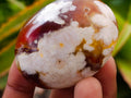 Polished Flower Agate Palm Stones x 20 From Antsahalova, Madagascar