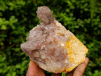 Natural Red Hematoid Quartz Crystal Clusters x 3 From Karoi, Zimbabwe