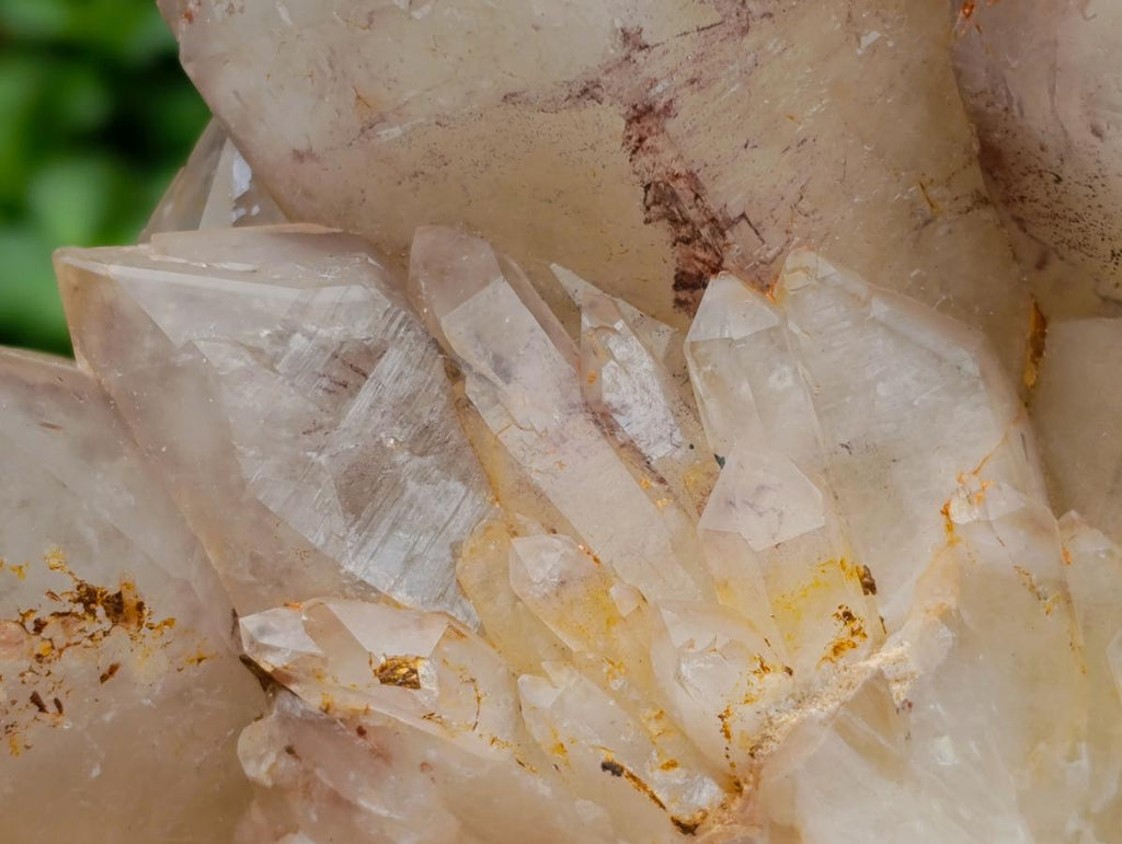 Natural Red Hematoid Quartz Crystal Clusters x 3 From Karoi, Zimbabwe