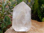 Polished Clear Quartz Display Crystals x 2 From Madagascar