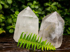 Polished Clear Quartz Display Crystals x 2 From Madagascar