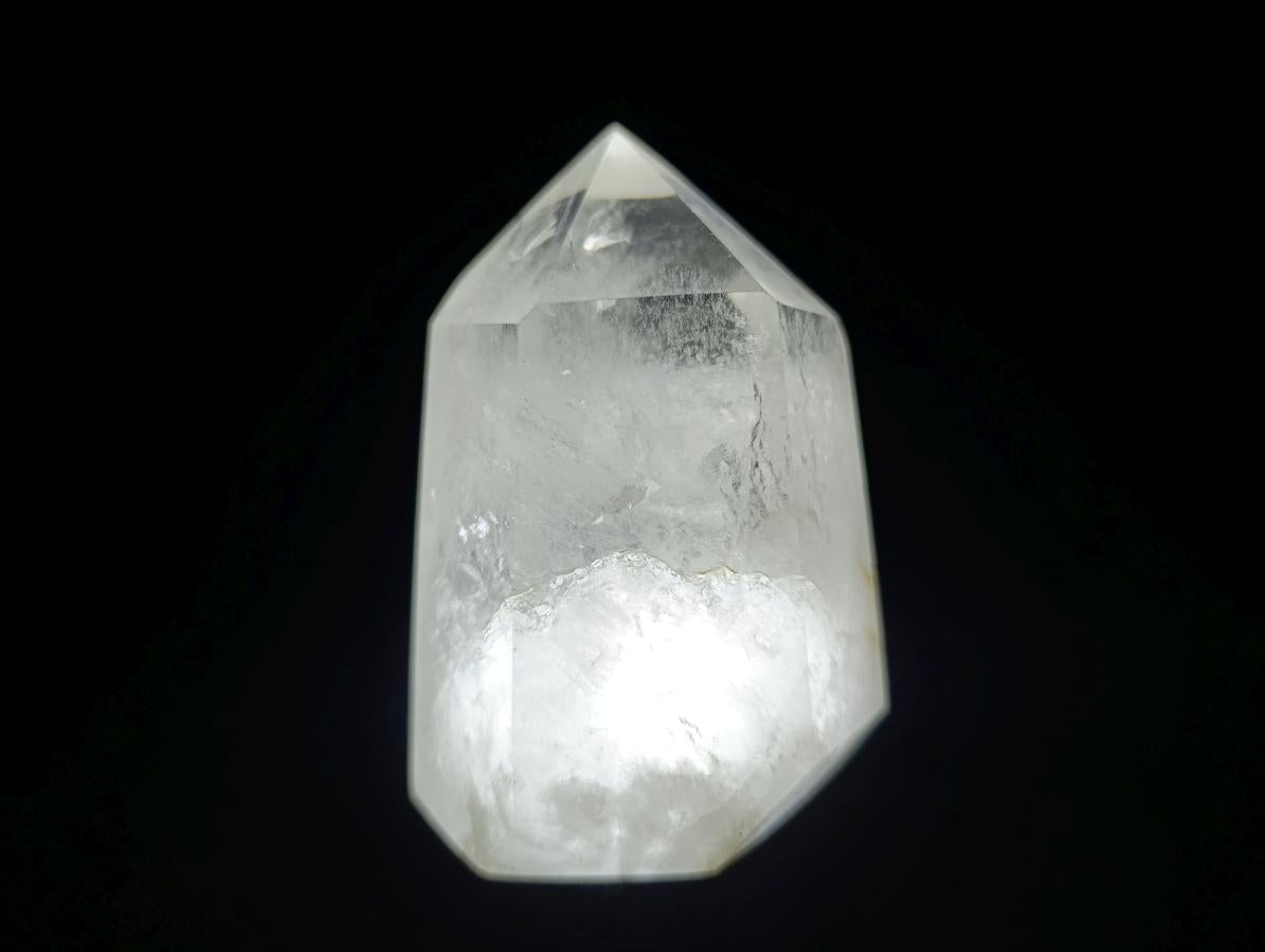 Polished Clear Quartz Display Crystals x 2 From Madagascar