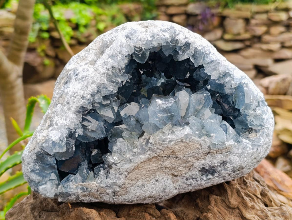 Natural Large Blue Celestite Geode Specimen x 1 From Sakoany, Madagascar