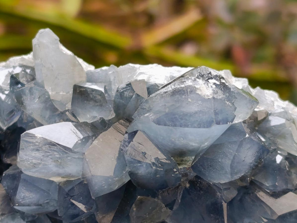 Natural Large Blue Celestite Geode Specimen x 1 From Sakoany, Madagascar