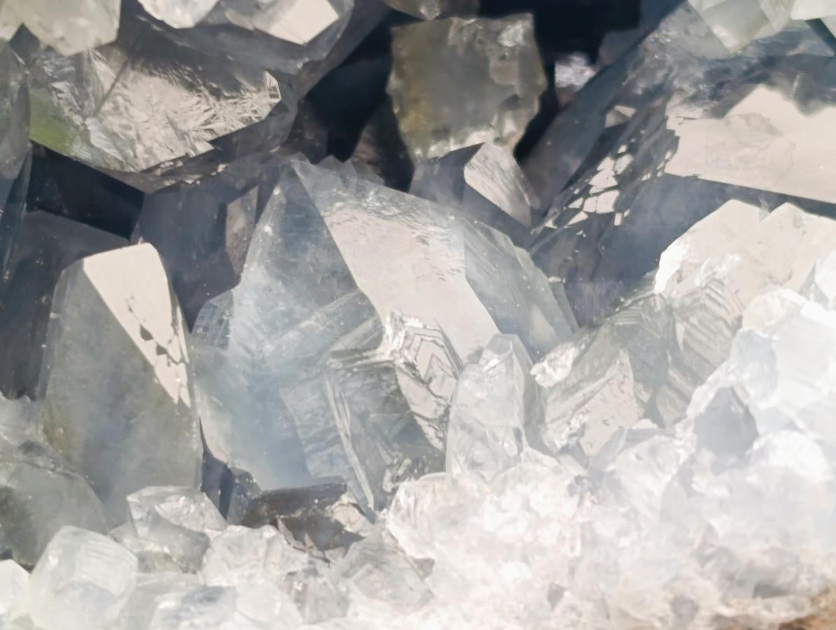 Natural Large Blue Celestite Geode Specimen x 1 From Sakoany, Madagascar