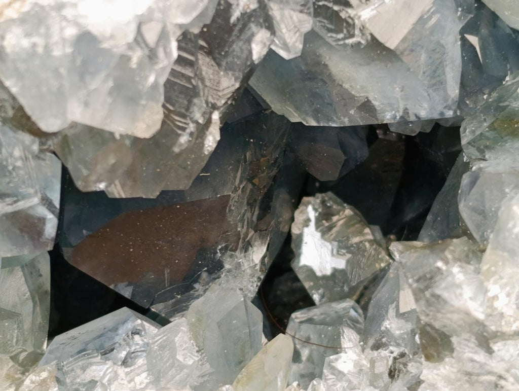 Natural Large Blue Celestite Geode Specimen x 1 From Sakoany, Madagascar
