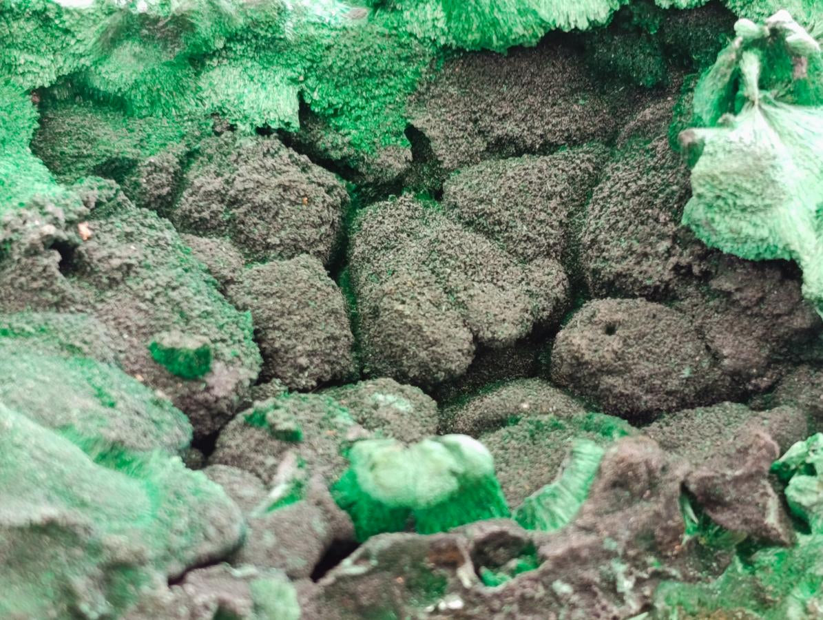 Natural Silky Malachite Specimen x 2 From Kasompe, Congo