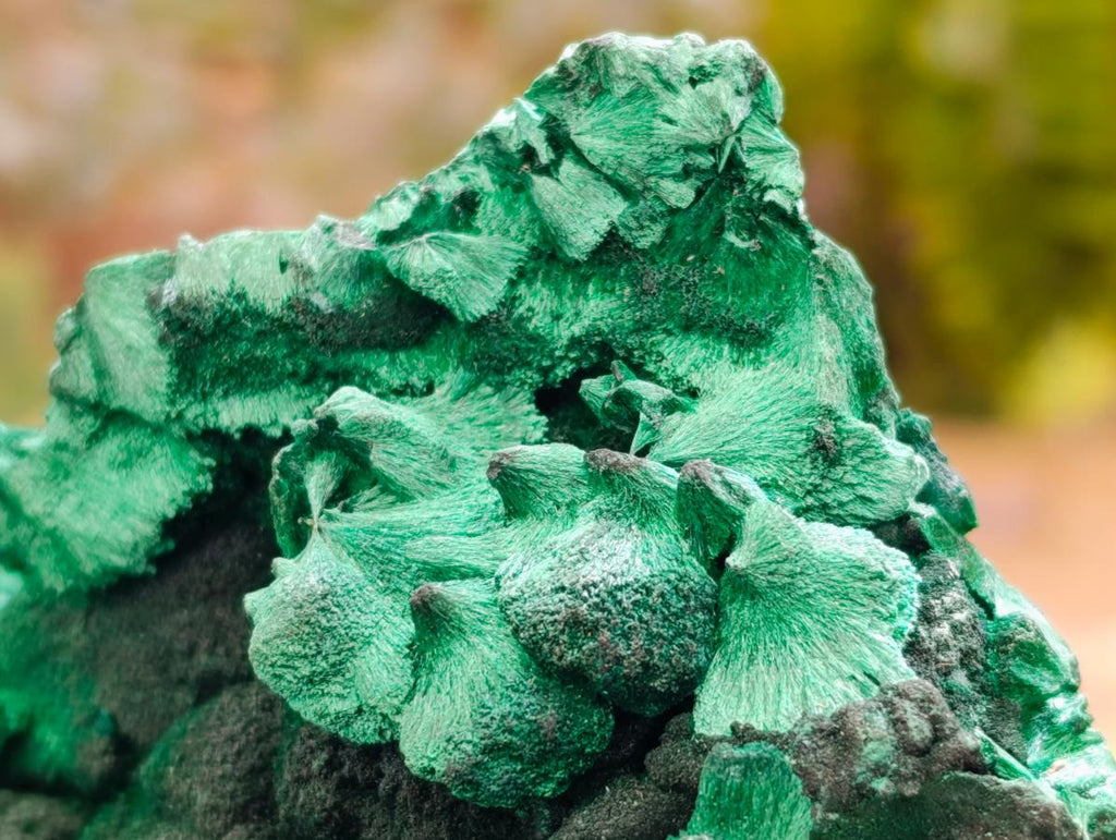 Natural Silky Malachite Specimen x 2 From Kasompe, Congo