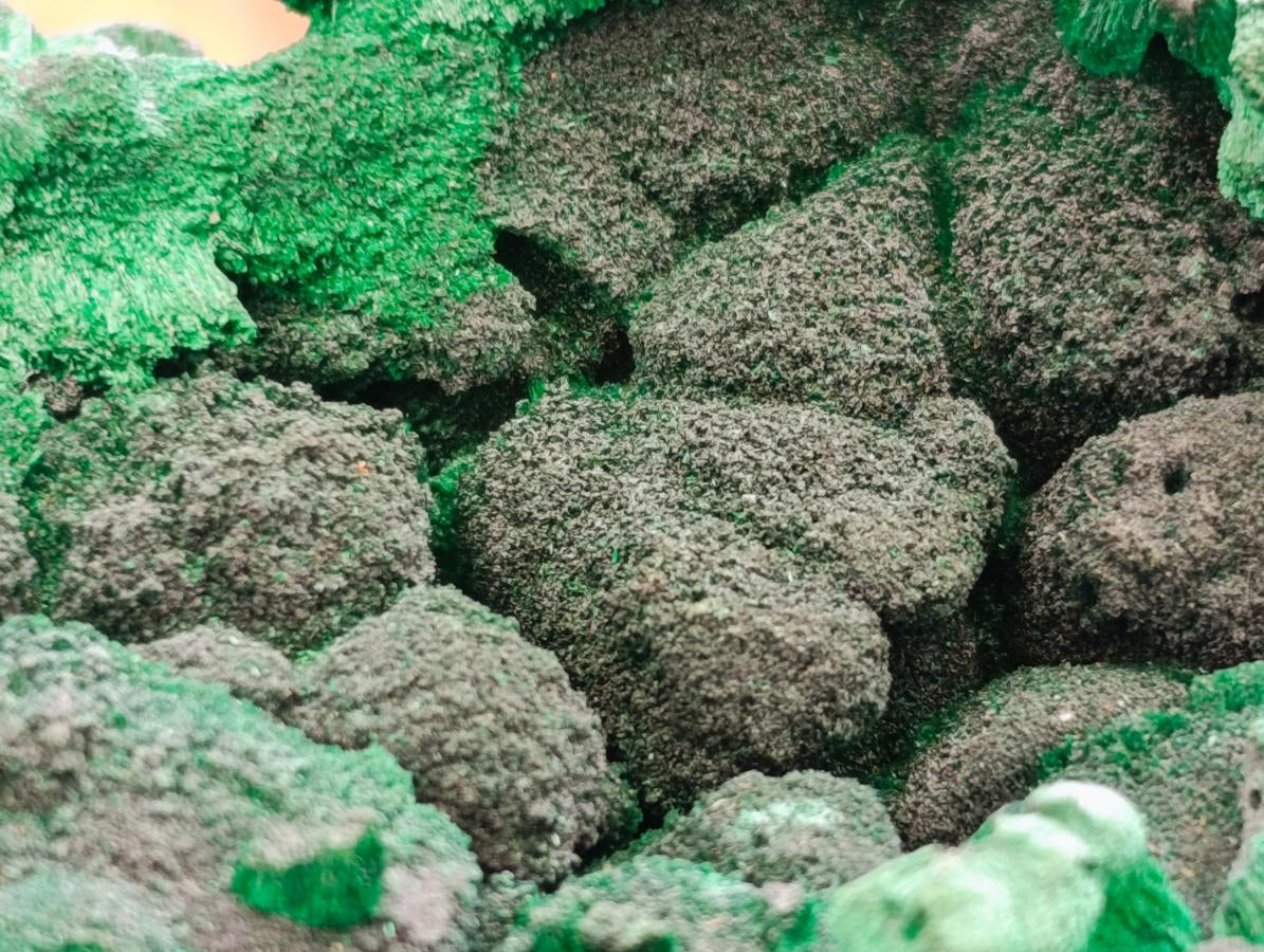 Natural Silky Malachite Specimen x 2 From Kasompe, Congo