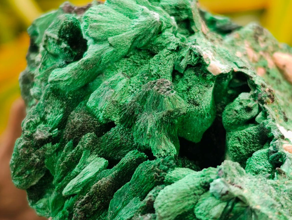Natural Silky Malachite Specimen x 2 From Kasompe, Congo