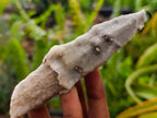 Natural Drusy Quartz Coated Spearhead Calcite Crystals x 24 From Albert's Mountain, Lesotho