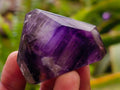 Polished Window Amethyst Crystals x 12 From Akansobe, Madagascar