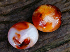 Polished Carnelian Agate Gemstone Galets x 20 From Madagascar