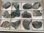 Natural Cobbed Blue Apatite Specimens x 12 From Betroka, Madagascar