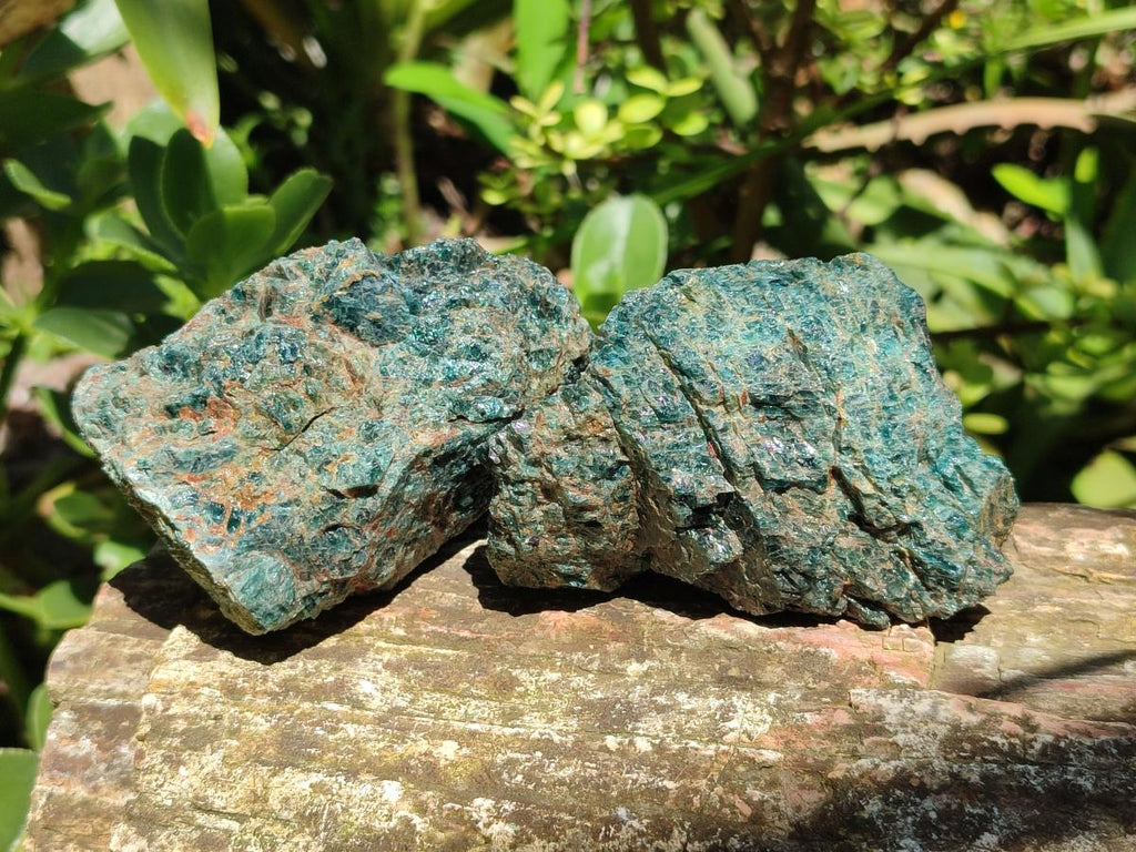 Natural Cobbed Blue Apatite Specimens x 12 From Betroka, Madagascar
