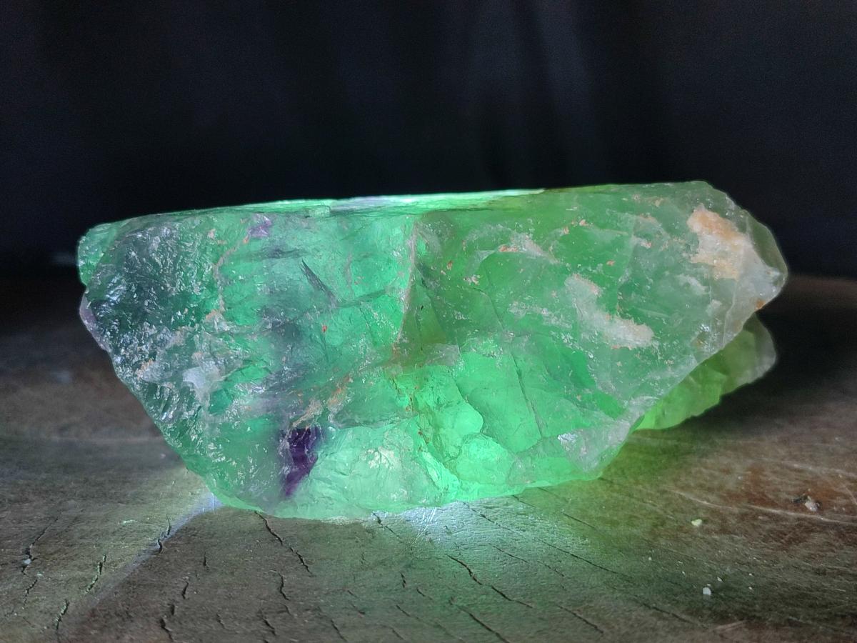 Natural Large Watermelon Fluorite Cobbed Specimens x 5 From Uis, Namibia