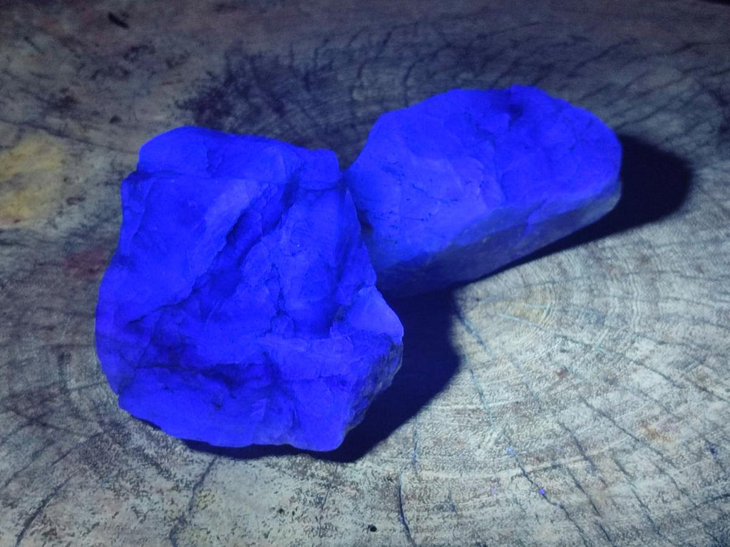 Natural Large Watermelon Fluorite Cobbed Specimens x 5 From Uis, Namibia