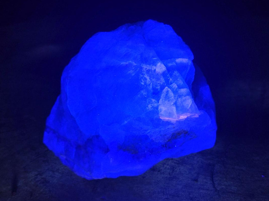 Natural Large Watermelon Fluorite Cobbed Specimens x 5 From Uis, Namibia