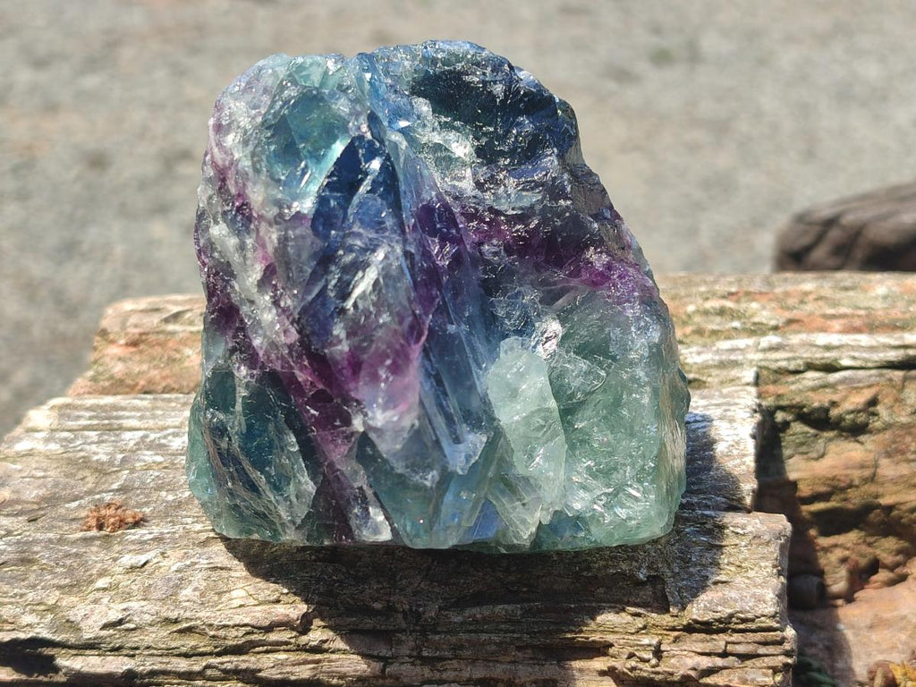 Natural Large Watermelon Fluorite Cobbed Specimens x 5 From Uis, Namibia