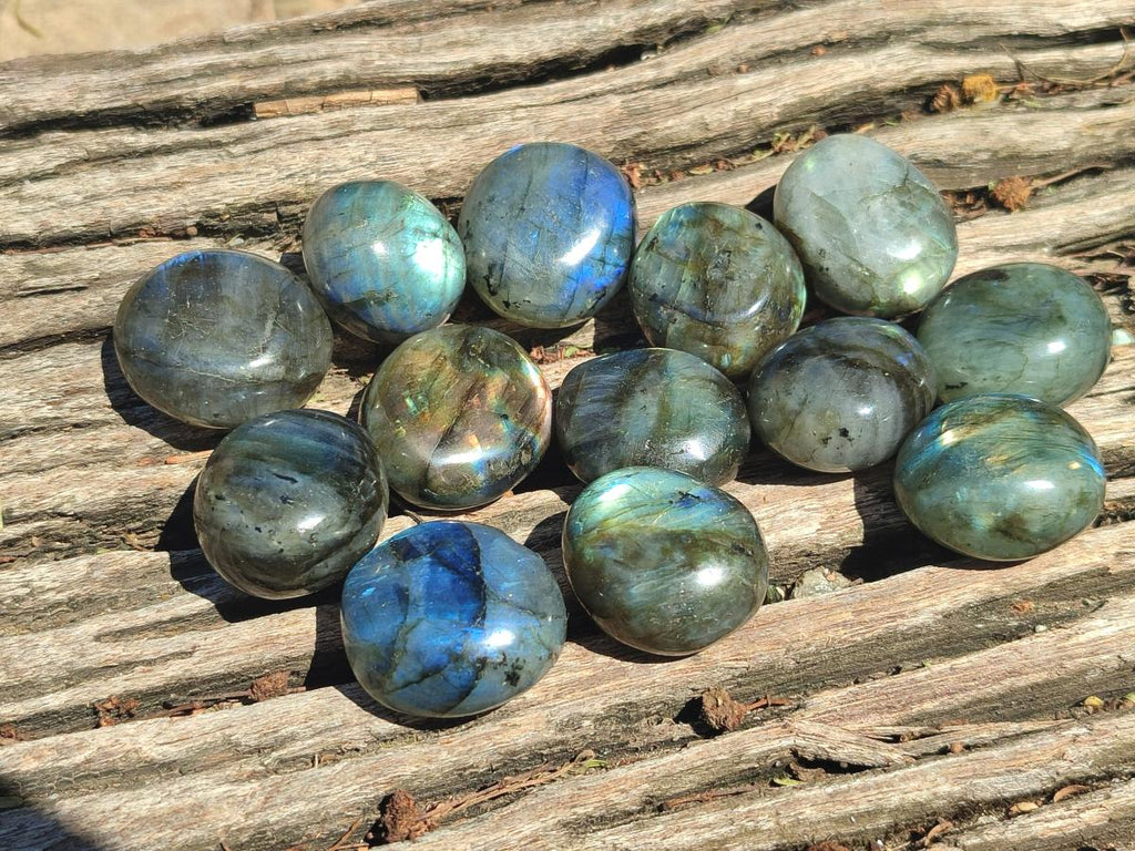 Polished Rounded Labradorite Free Forms x 70 From Madagascar