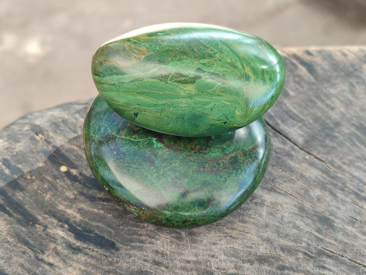 Polished Large Verdite Free Forms x 6 From Zimbabwe