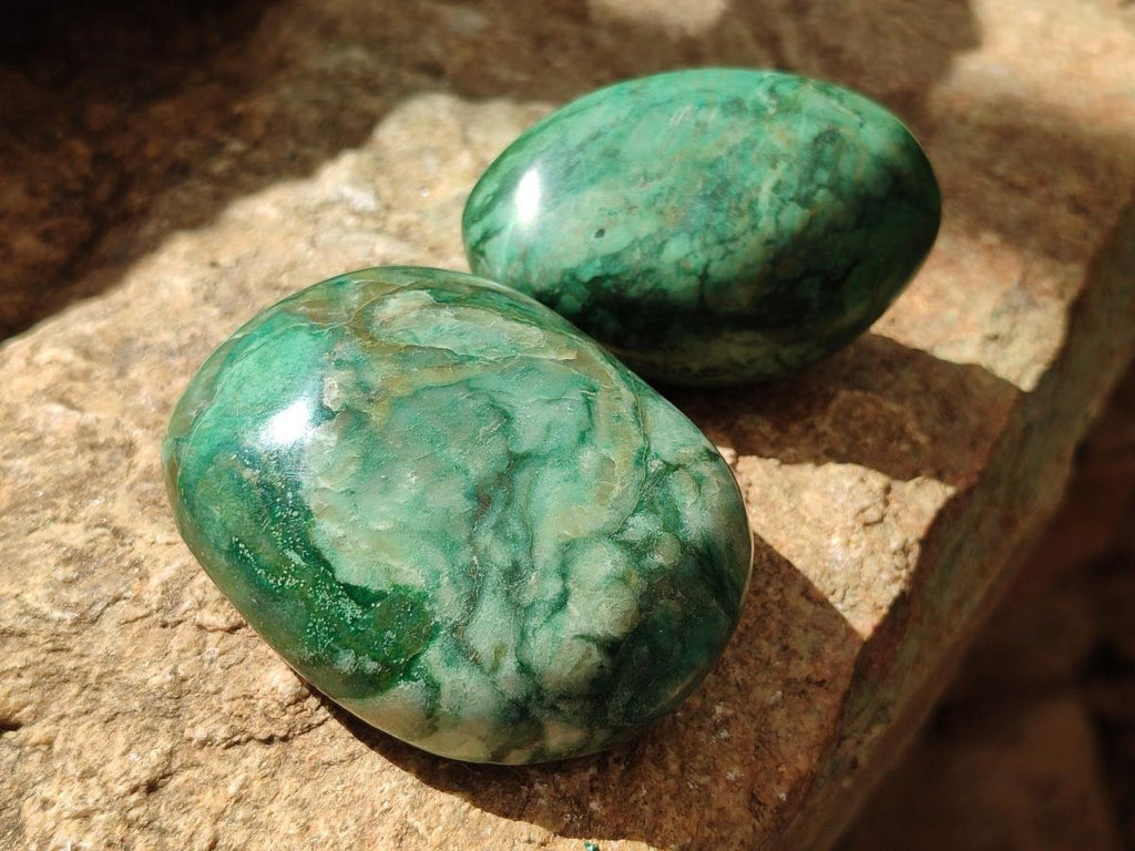 Polished Large Verdite Free Forms x 6 From Zimbabwe