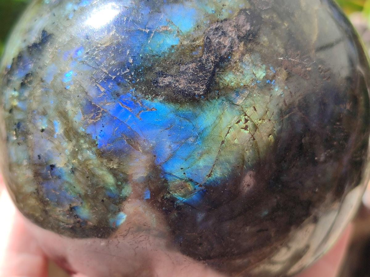 Polished Large Labradorite Sphere x 1 From Madagascar