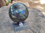 Polished Large Labradorite Sphere x 1 From Madagascar