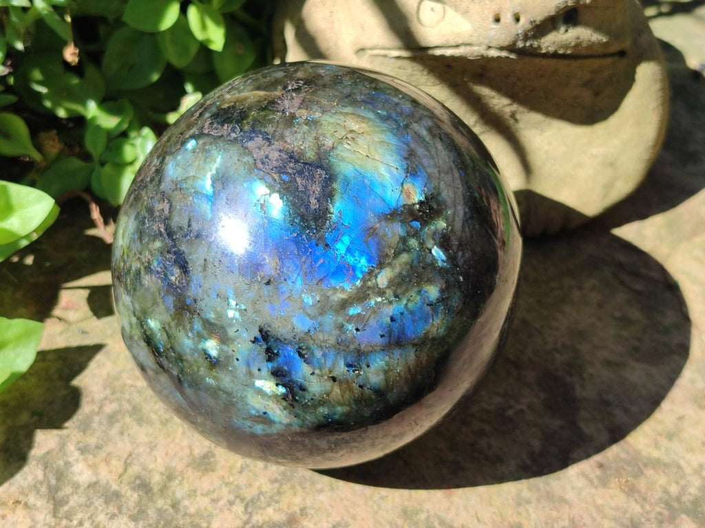 Polished Large Labradorite Sphere x 1 From Madagascar