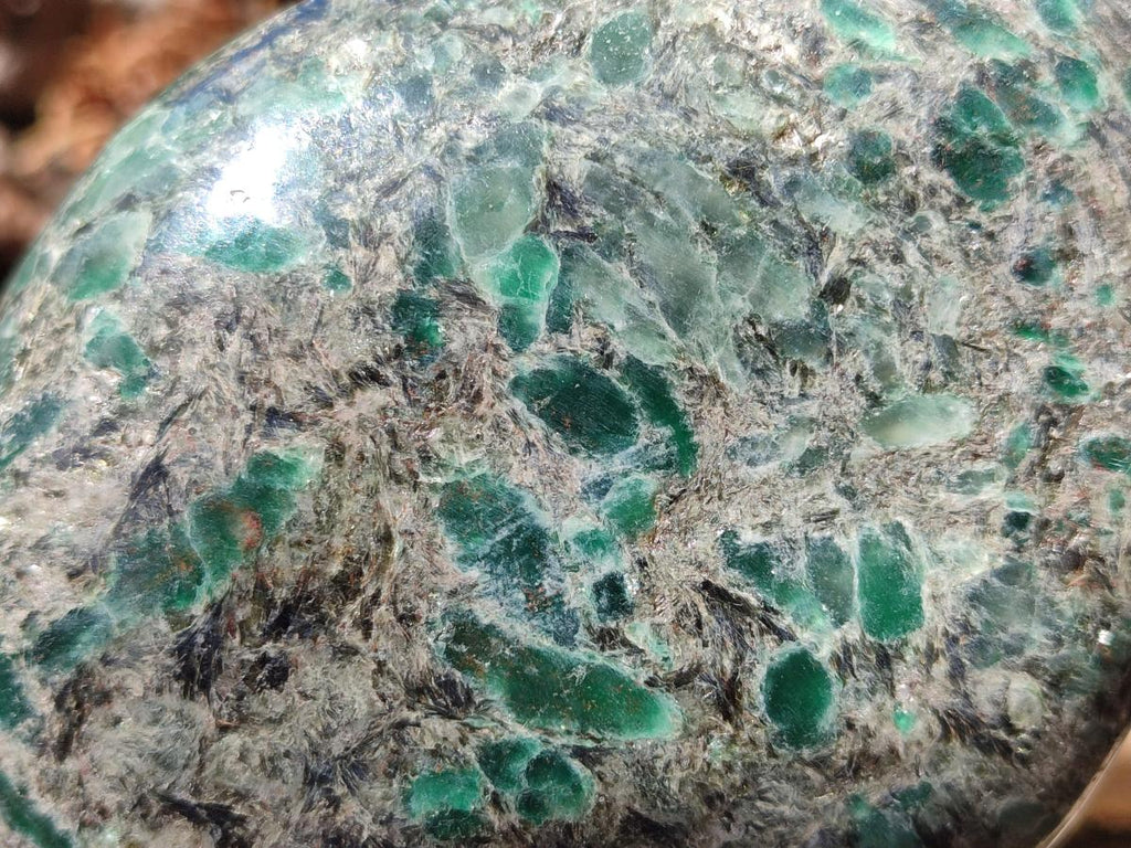 Polished Emerald Mica 'Mutokolite' Standing Free Forms x 2 From Mutoko, Zimbabwe