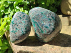 Polished Emerald Mica 'Mutokolite' Standing Free Forms x 2 From Mutoko, Zimbabwe