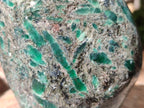 Polished Emerald Mica 'Mutokolite' Standing Free Forms x 2 From Mutoko, Zimbabwe