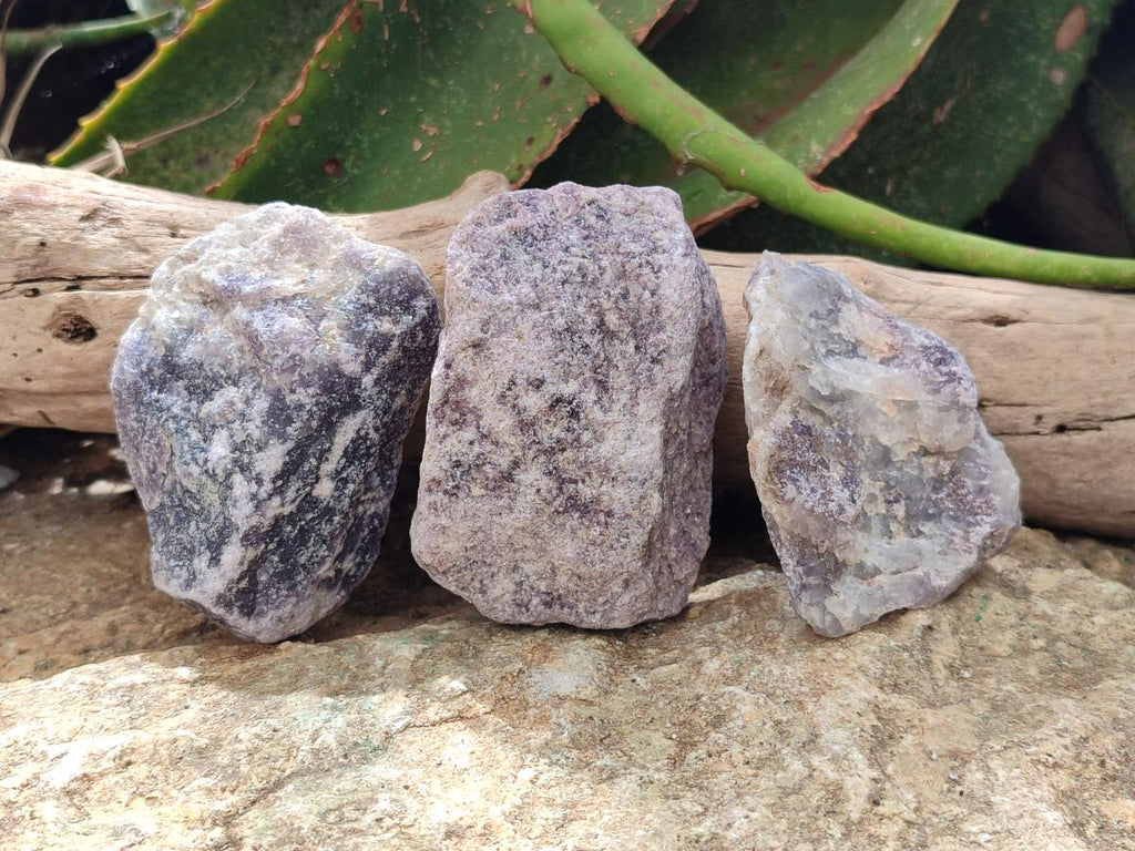 Natural Purple Lepidolite Cobbed Specimens x 24 From Rubicon Mine, Namibia