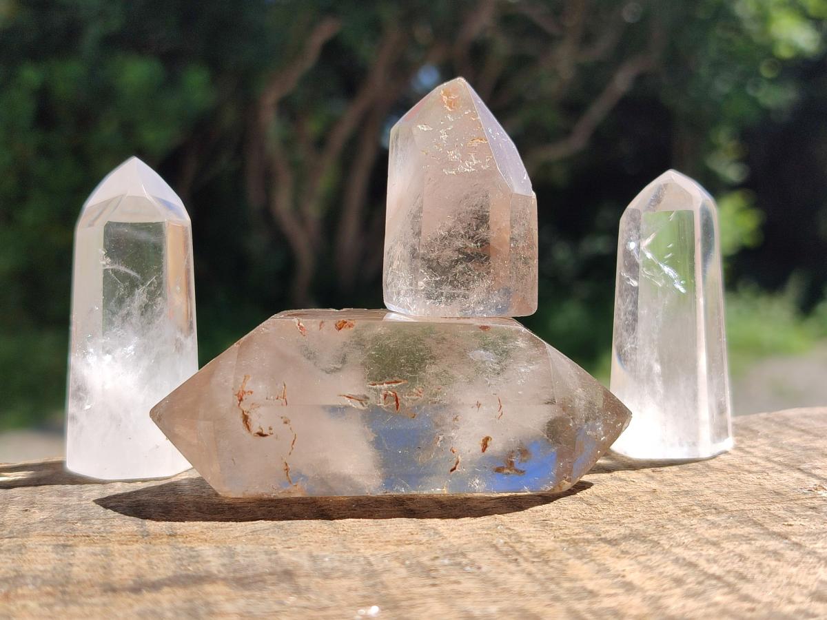 Polished Mixed Clear Quartz Crystals x 14 From Madagascar