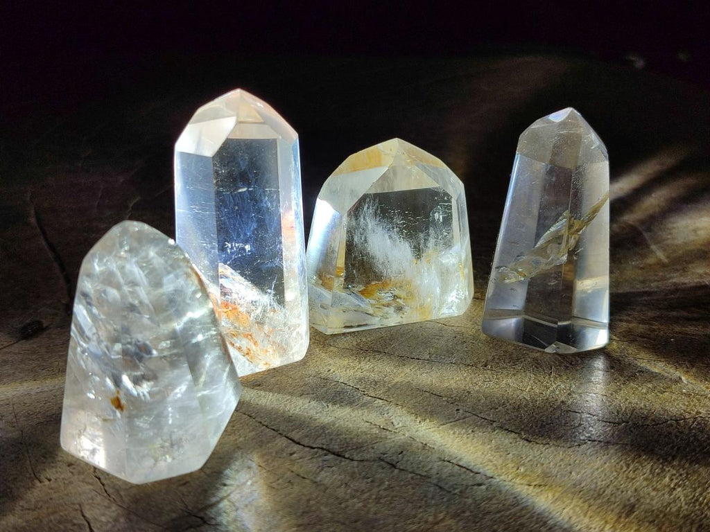 Polished Mixed Clear Quartz Crystals x 14 From Madagascar
